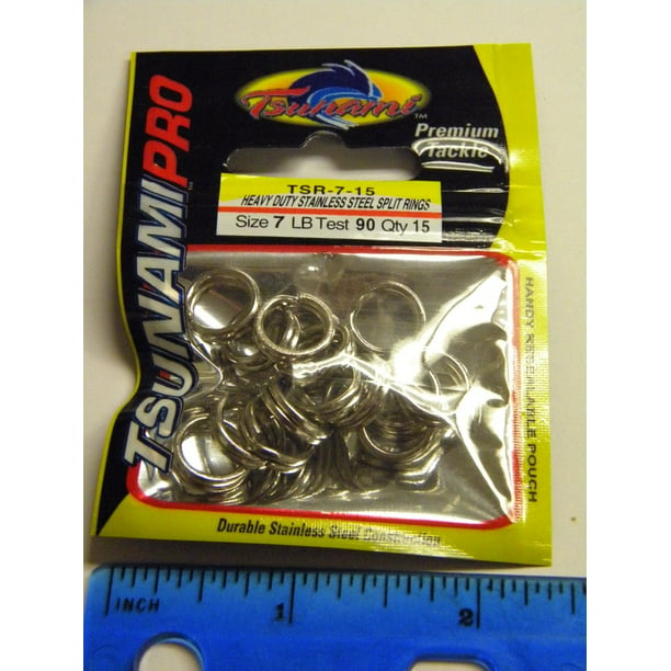 1000 Count SIZE #2 Stainless Steel Split Rings BULK MADE IN USA Fishing Tackle 